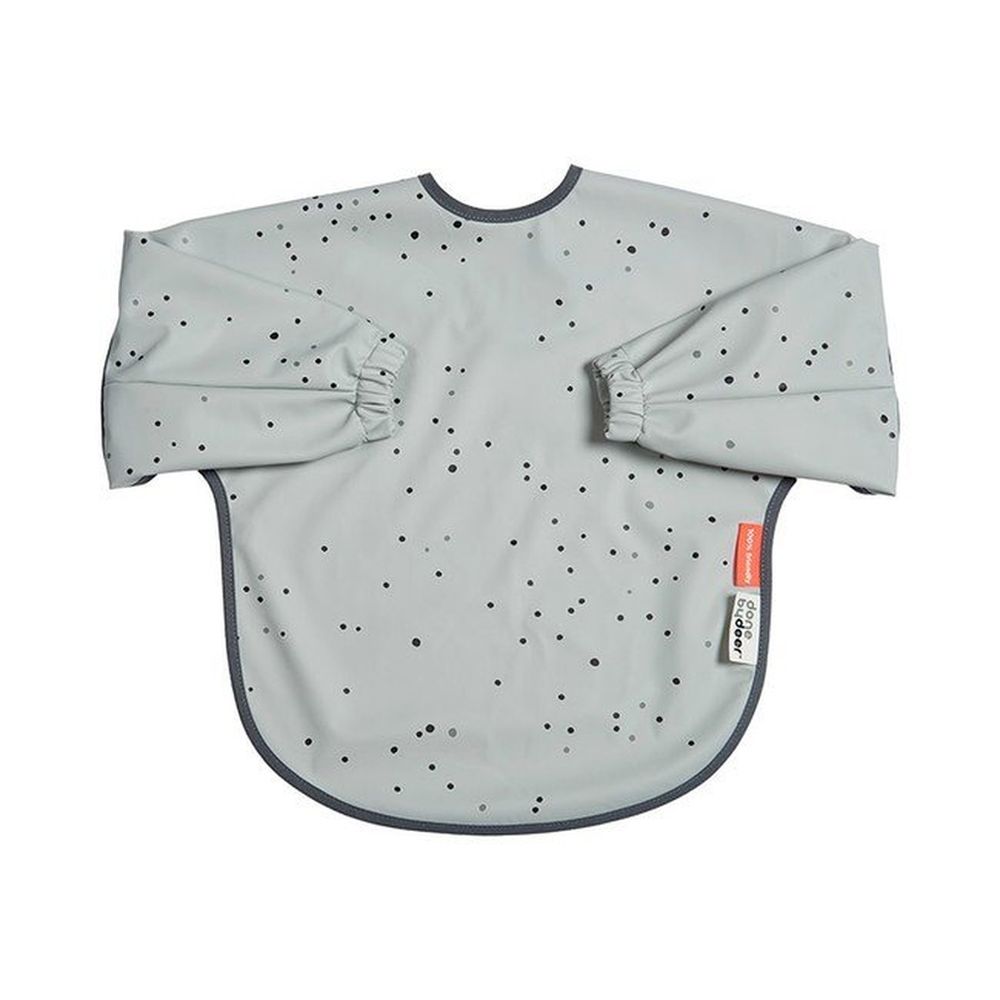 image Σαλιάρα με μακρύ μανίκι 18m+ Dreamy dots grey