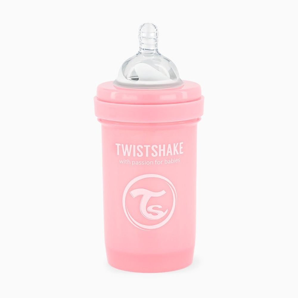 image - Twistshake Μπιμπερό Κατά Των Κολικών 180ml Pastel Pink 