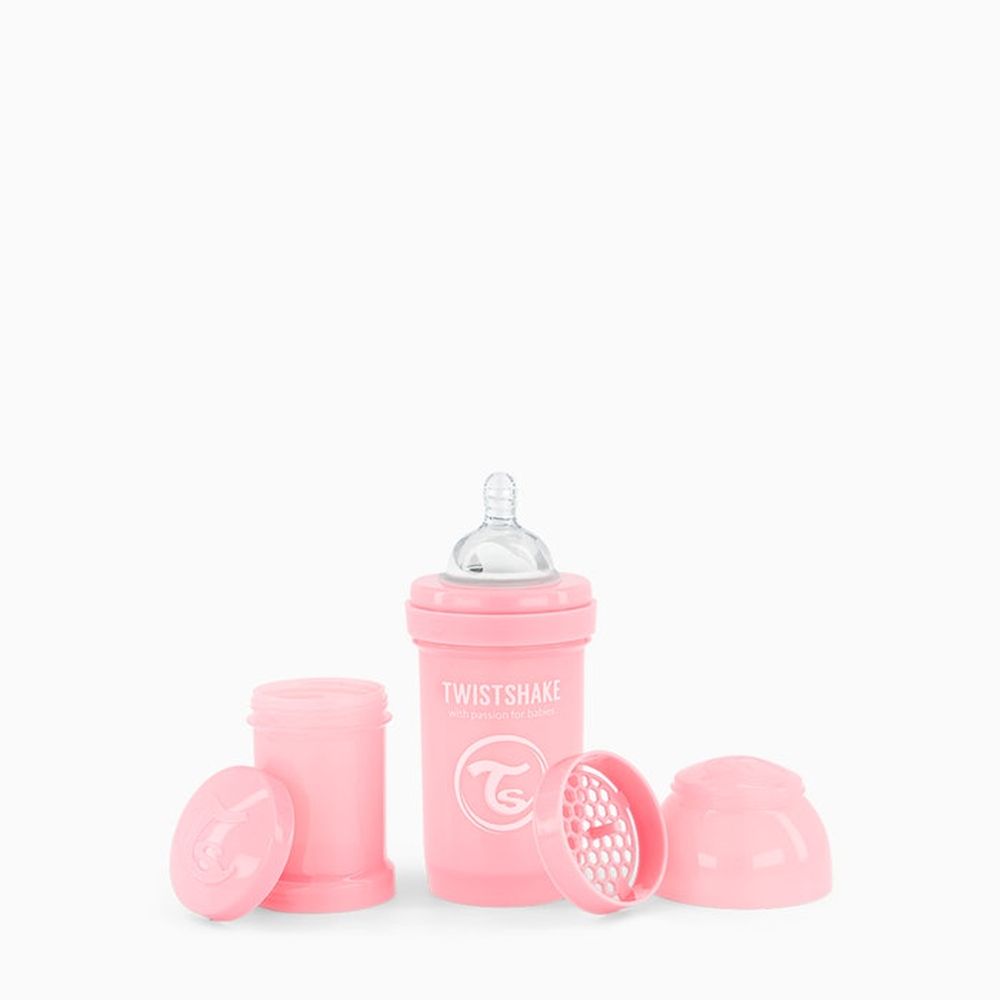 image - Twistshake Μπιμπερό Κατά Των Κολικών 180ml Pastel Pink 