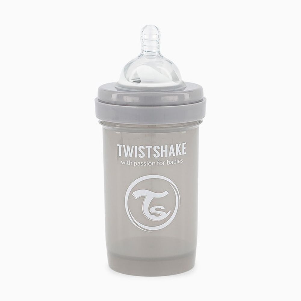 image - Twistshake Μπιμπερό Κατά Των Κολικών 180ml Pastel Grey 