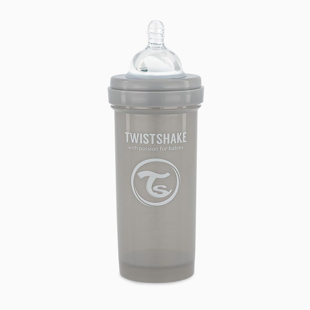 image - Twistshake Μπιμπερό Κατά Των Κολικών 260ml Pastel Grey 