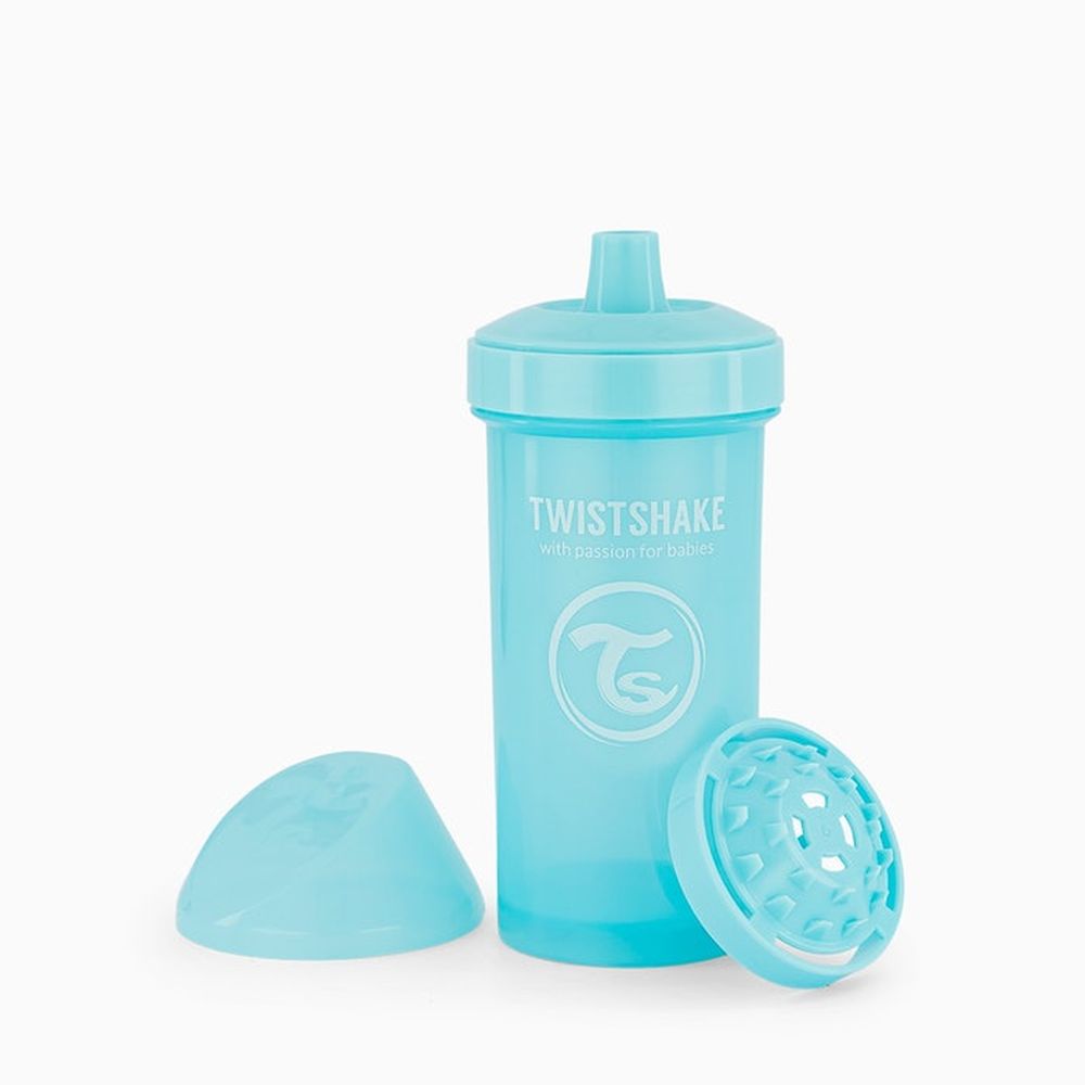 image Twistshake Κύπελλο Kid Cup 360ml 12+Μηνών Pastel Blue Με Μίξερ Φρούτων
