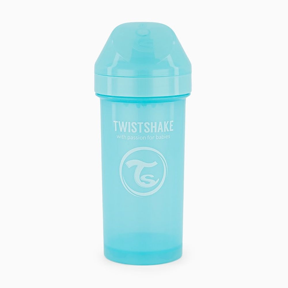 image - Twistshake Κύπελλο Kid Cup 360ml 12+Μηνών Pastel Blue Με Μίξερ Φρούτων 