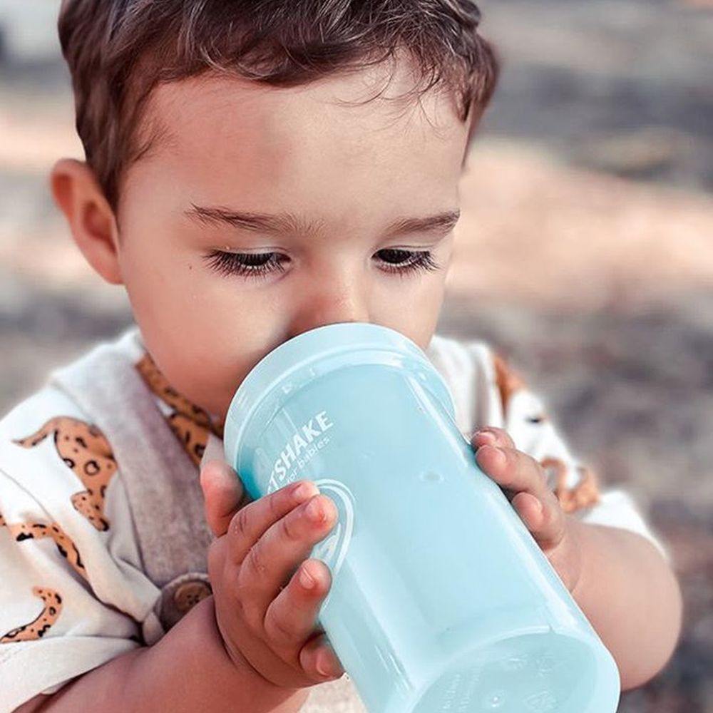 image - Twistshake Κύπελλο Kid Cup 360ml 12+Μηνών Pastel Blue Με Μίξερ Φρούτων 