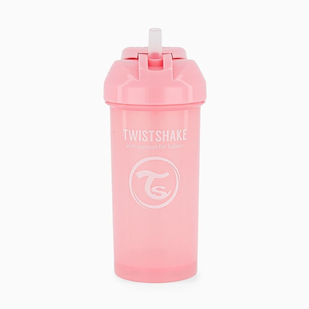 image Twistshake Κύπελλο Straw Cup 360ml 6+Μηνών Pastel Pink