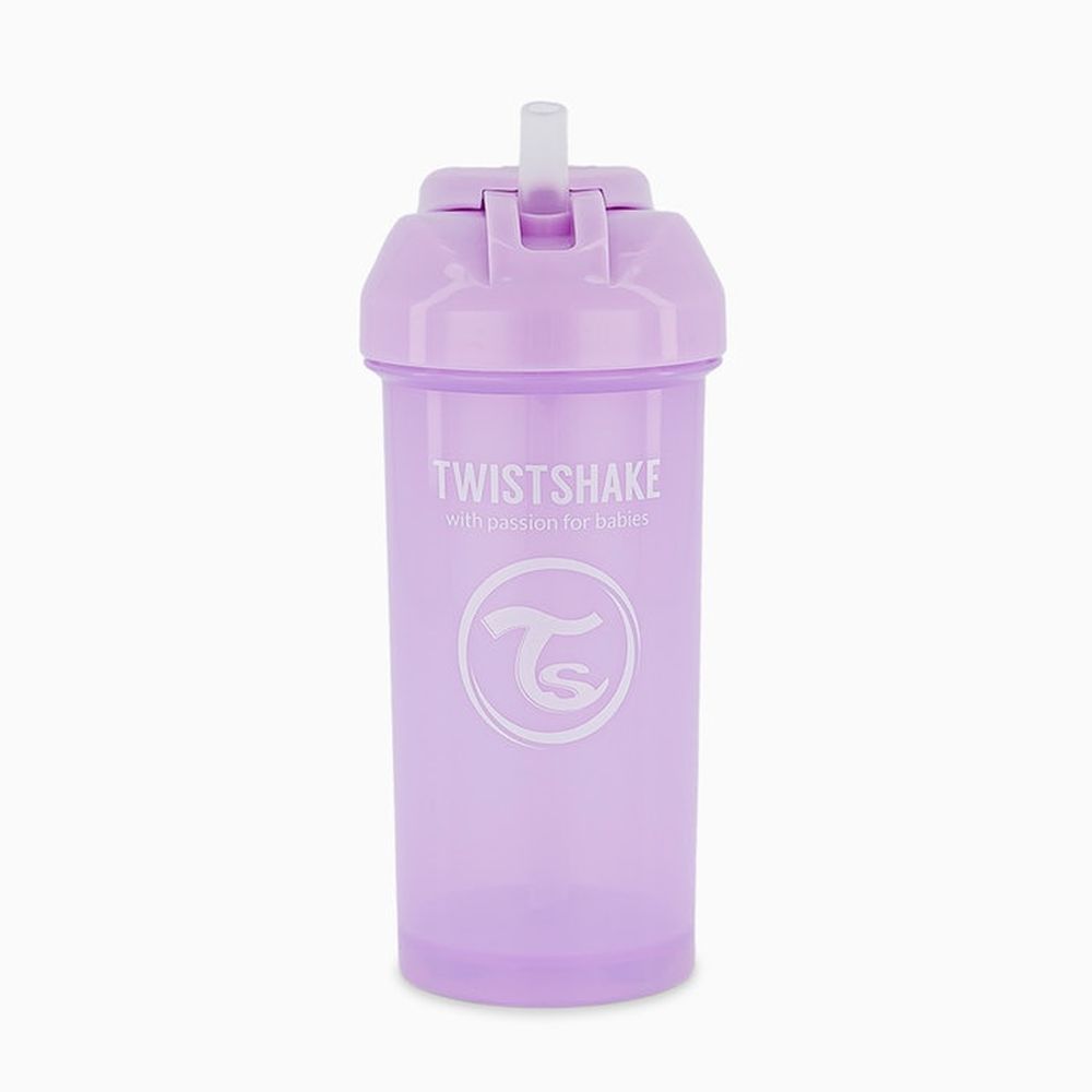 image Twistshake Κύπελλο Straw Cup 360ml 6+Μηνών Pastel Purple