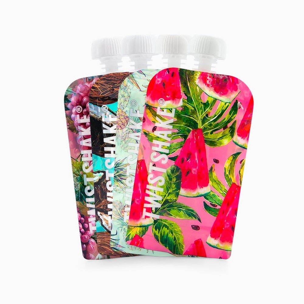 image Twistshake 3x Squeeze Bag 220ml Fruit