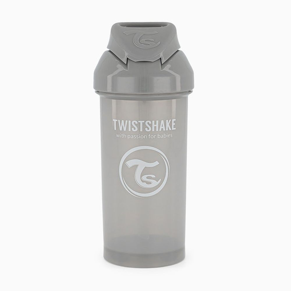 image - Twistshake Κύπελλο Straw Cup 360ml 6+Μηνών Pastel Grey 