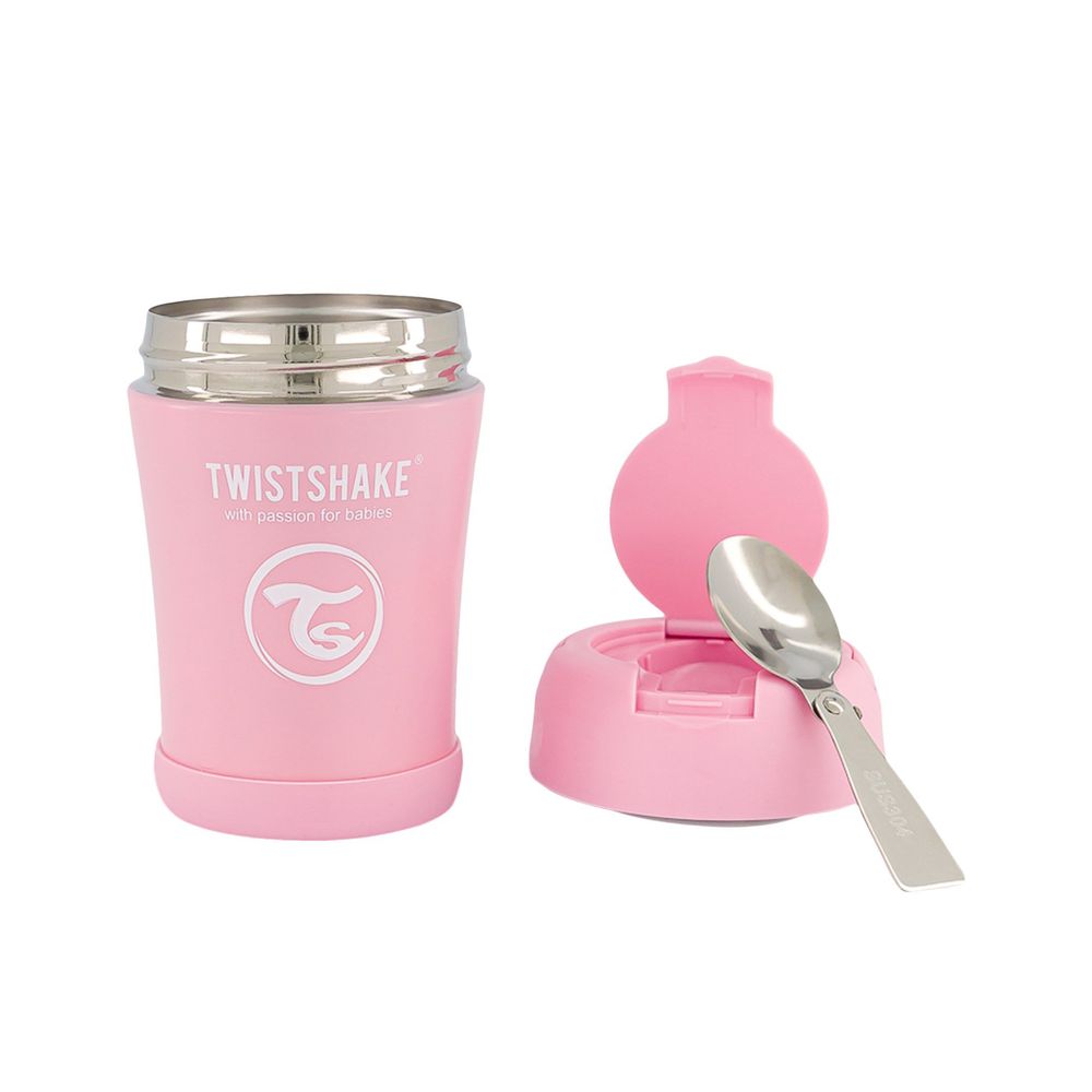 image Twistshake Ισοθερμικό Δοχείο Φαγητού 350 ml Pastel Pink