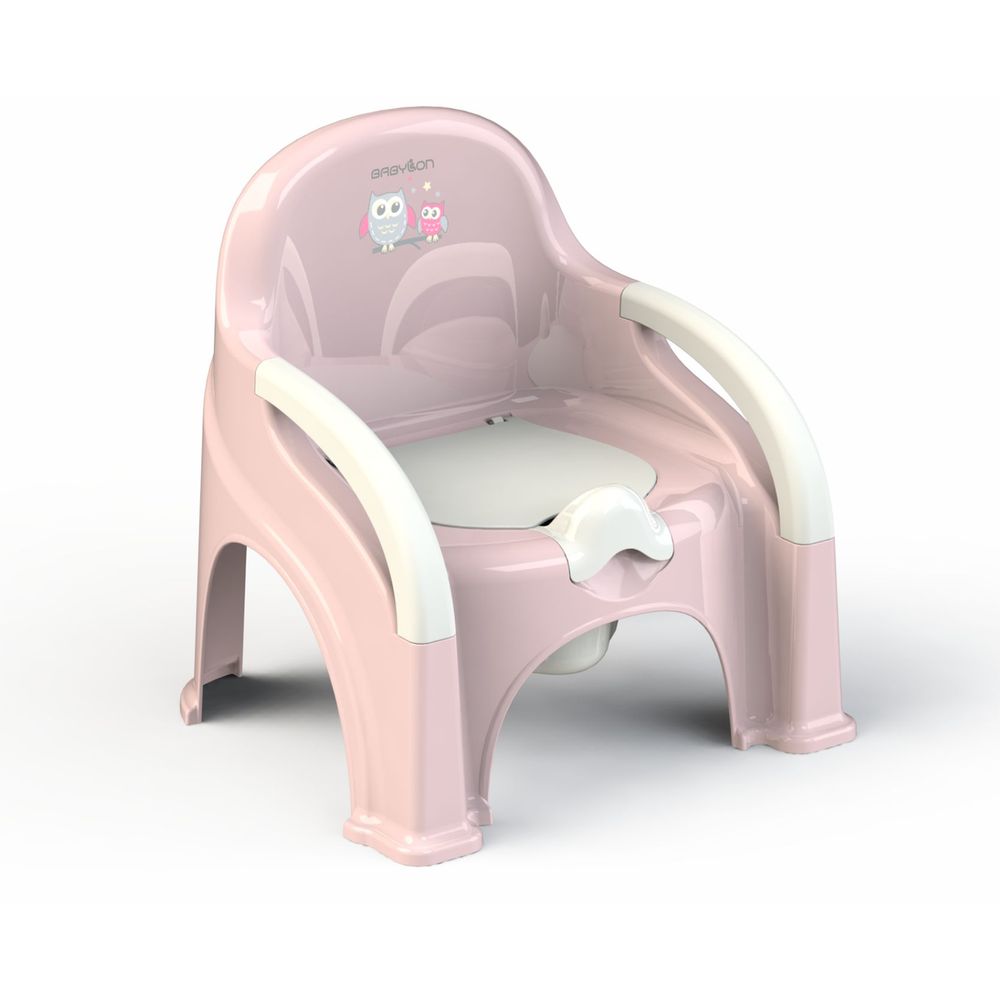 image Babylon Εκπαιδευτικό Καρεκλάκι Γιογιό Chair Lux Pink Owl