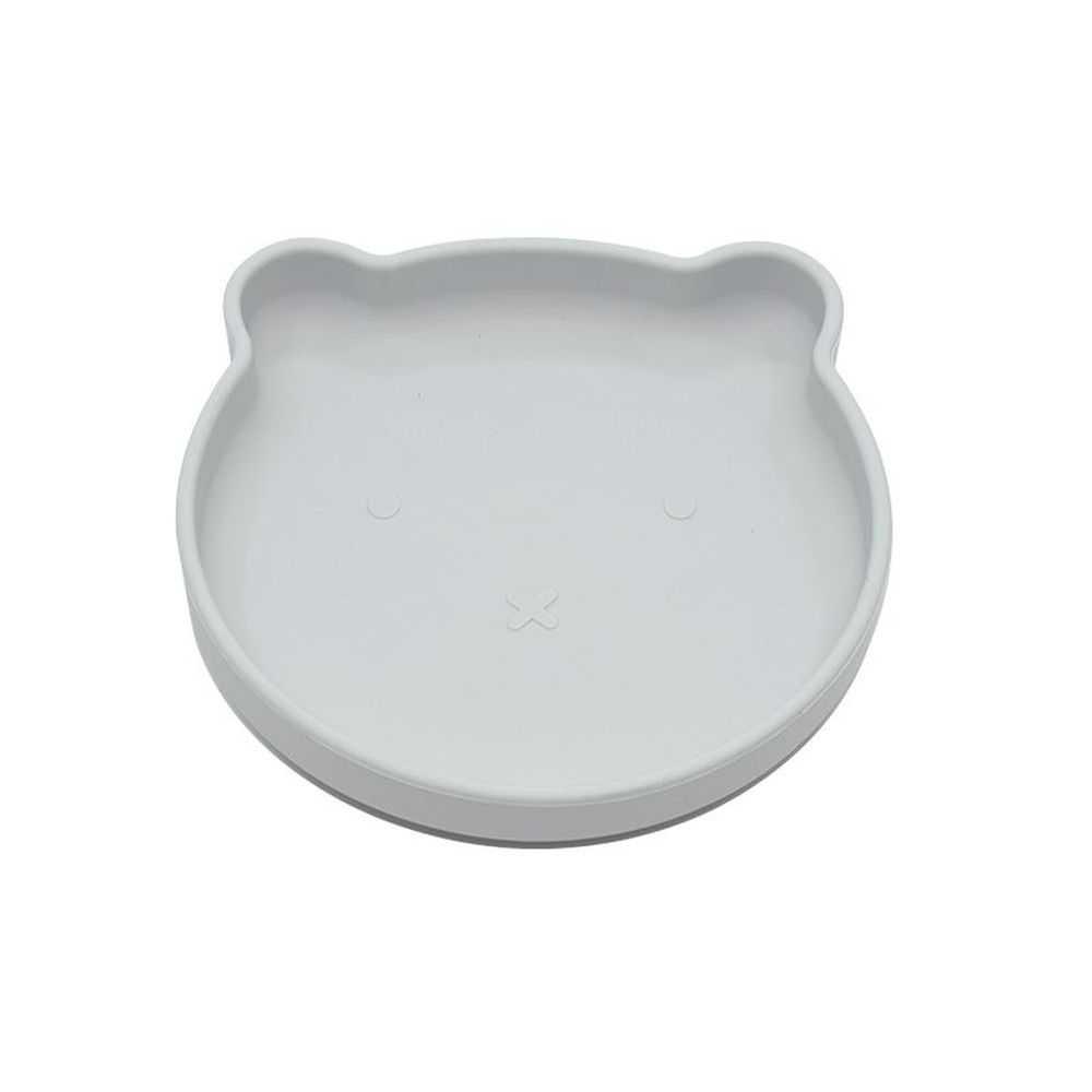 image - B-Suction plate Bear Grey 