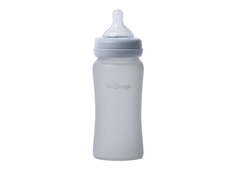 Επιλογή - Bo Jungle Thermo Bottle Γυάλινο Μπιμπερό 240ml Γκρι 0+Μ B.595120.GREY