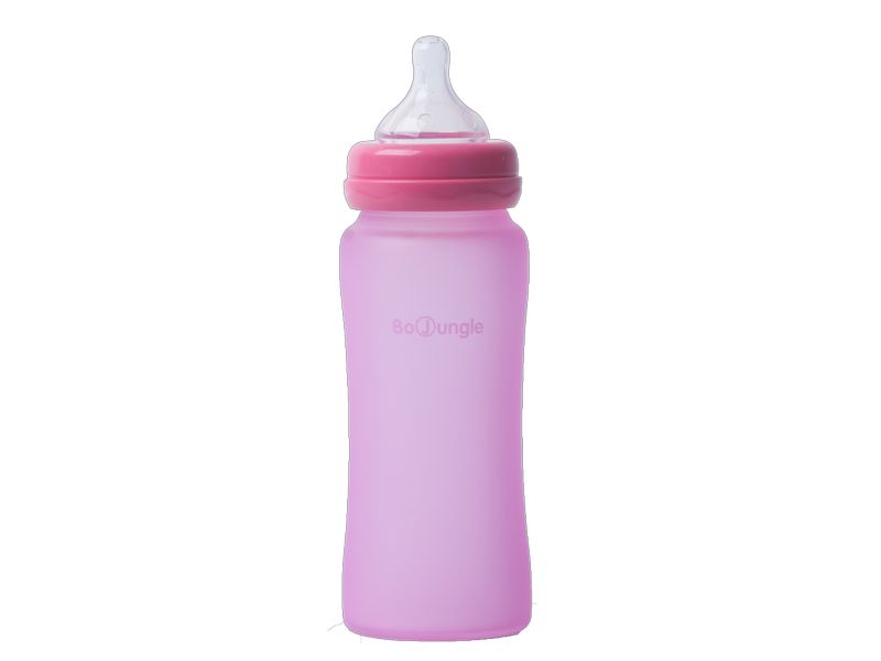 Επιλογή - Bo Jungle Thermo Bottle Γυάλινο Μπιμπερό 300ml Ροζ 0+Μ B.595210.PINK