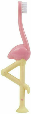 image Dr. Brown's Βρεφική Οδοντόβουρτα Φλαμινκο Ροζ 0+M DR.B.HG058