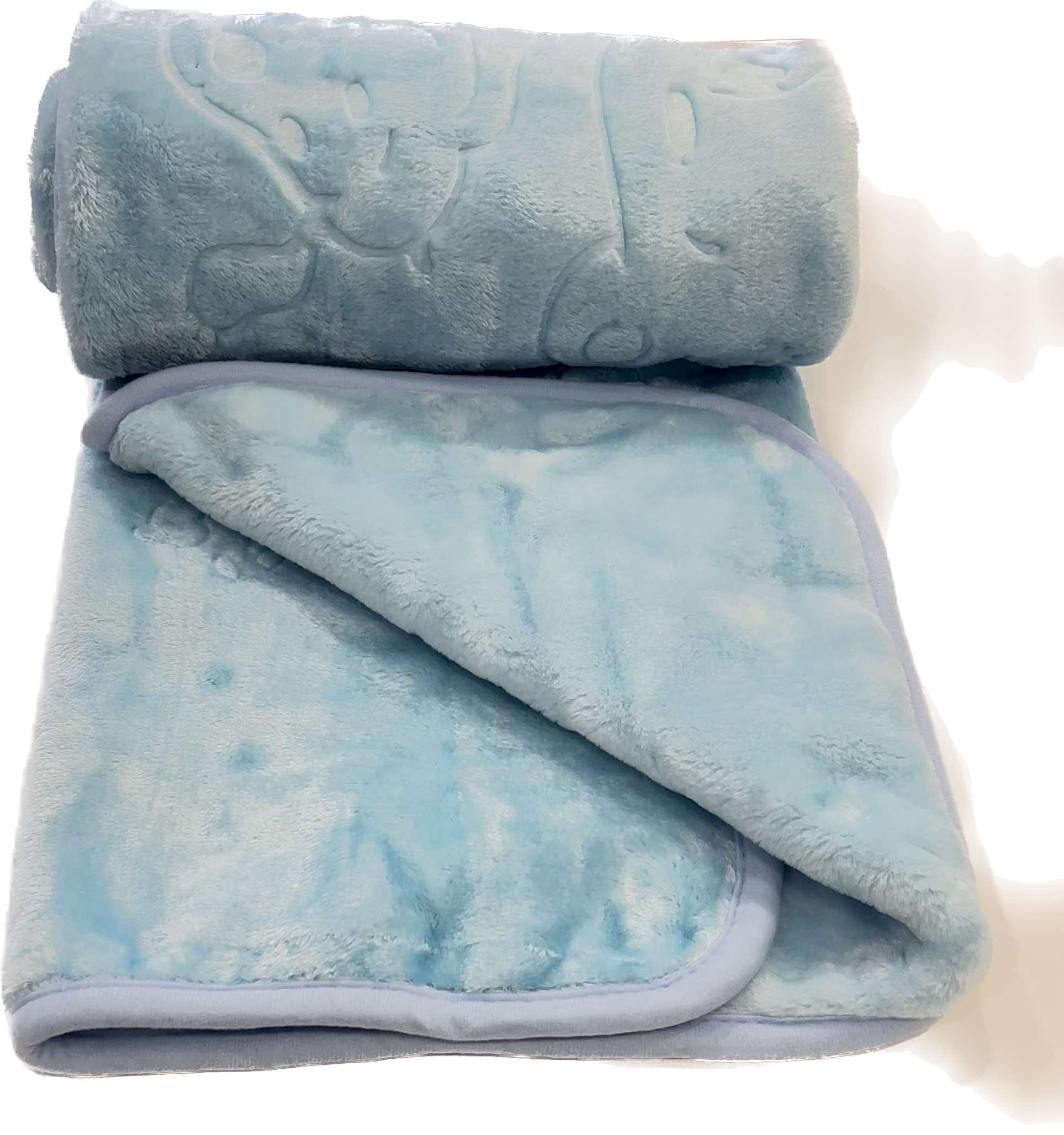 image - Just Baby Ισπανική Κουβέρτα 100Χ120cm Γαλάζιο Με Σχέδιο Σκυλάκι 0+Μ JB.11056.V2.BLUE 