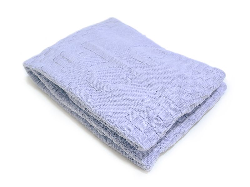image - Just Baby Knitting Blanket Blue 1013-LB 