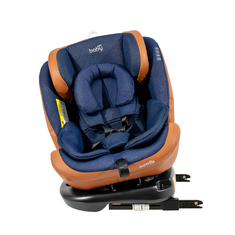 image - Just Baby Super Fix Κάθισμα Ασφαλείας Αυτοκινήτου Μπλε Group 0+ 0-36kg JB.2019.BLUE.JEAN 