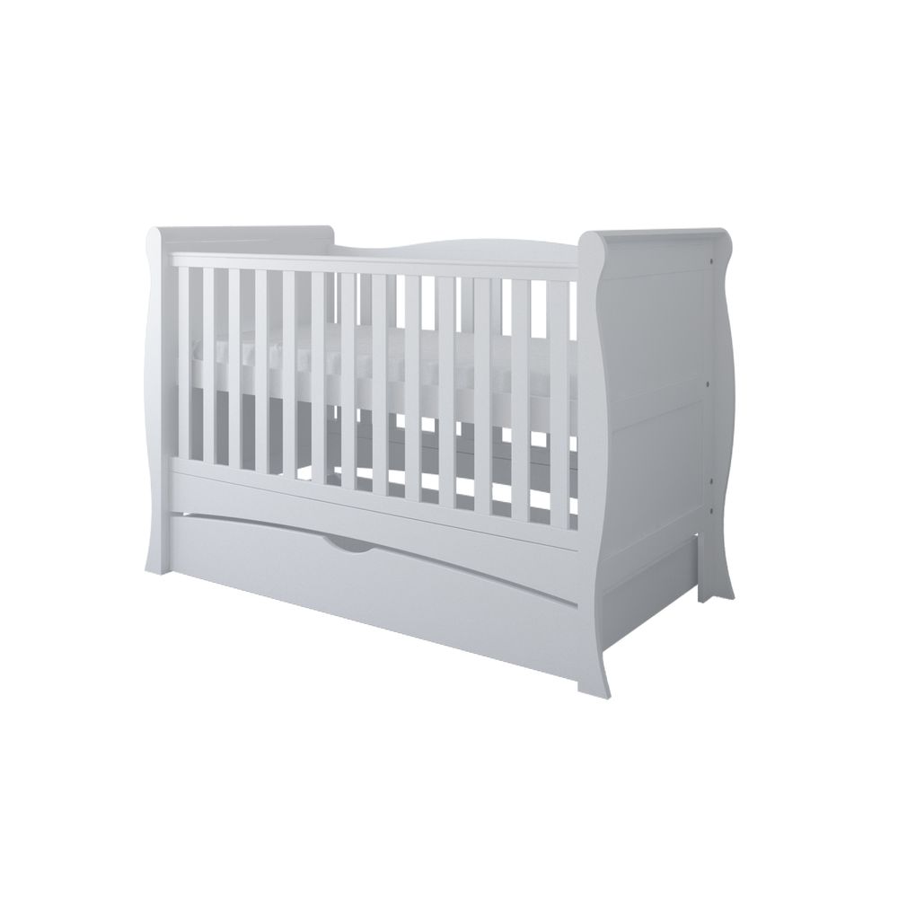 image - Just Baby Ammy Lux Βρεφικό-Προεφηβικό Κρεβάτι Με Συρτάρι Λευκό 0+Μ JBF.71101 