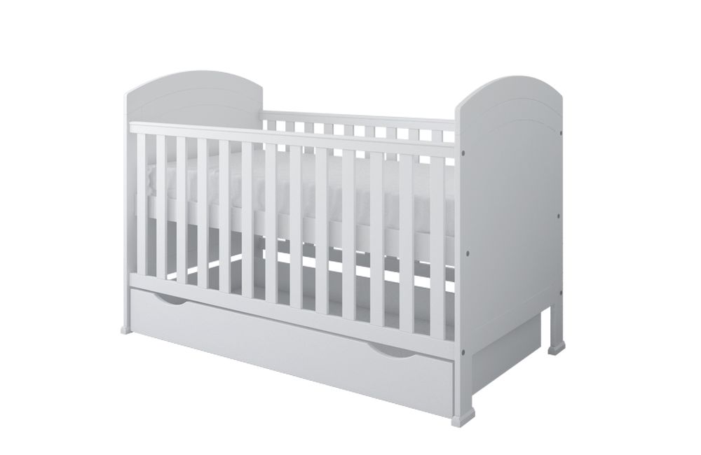 image - Just Baby Προφηβικό Κρεβάτι Debby Λευκό Με Συρτάρι και Αλλαξιέρα 