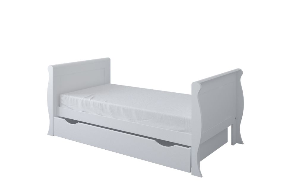 image - Just Baby Ammy Βρεφικό-Προεφηβικό Κρεβάτι Με Συρτάρι Λευκό 0+Μ JBF.70101 