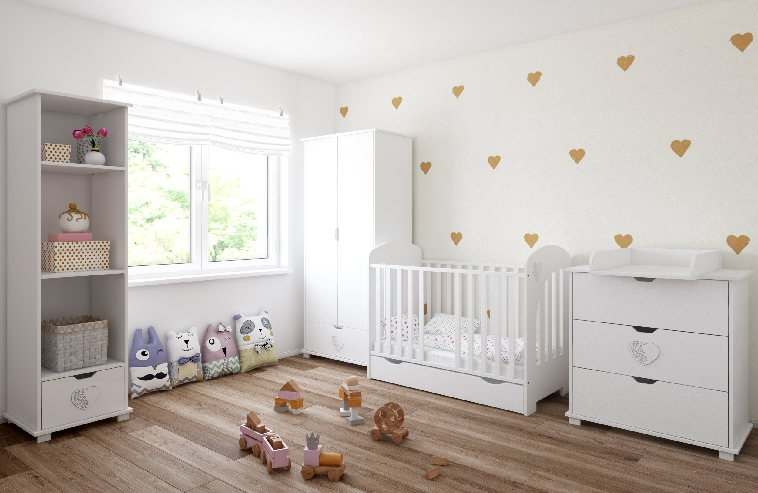 image - Just Baby Baby Cot Herz with Drawer 
