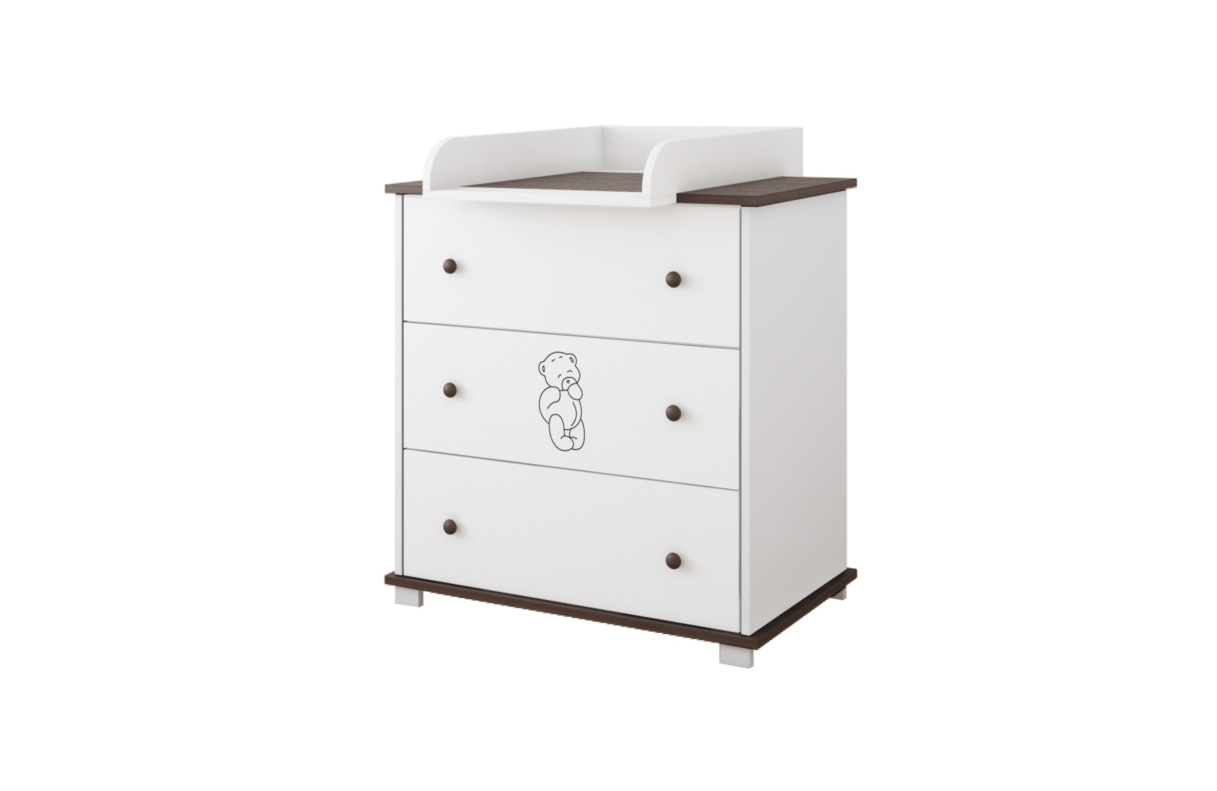 Just Baby Lucky Συρταριέρα Με Σχέδιο Αρκουδάκι Καφέ 0+Μ JBF.31000.Brown  image - Just Baby Lucky Συρταριέρα Με Σχέδιο Αρκουδάκι Καφέ 0+Μ JBF.31000.Brown