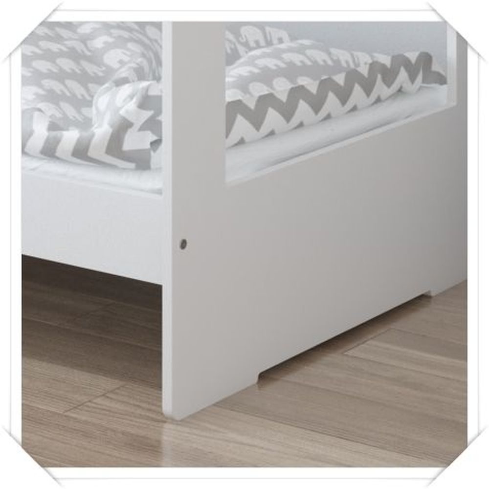 image - Just Baby Bed Casawood White Grey With Drawer 80*180 