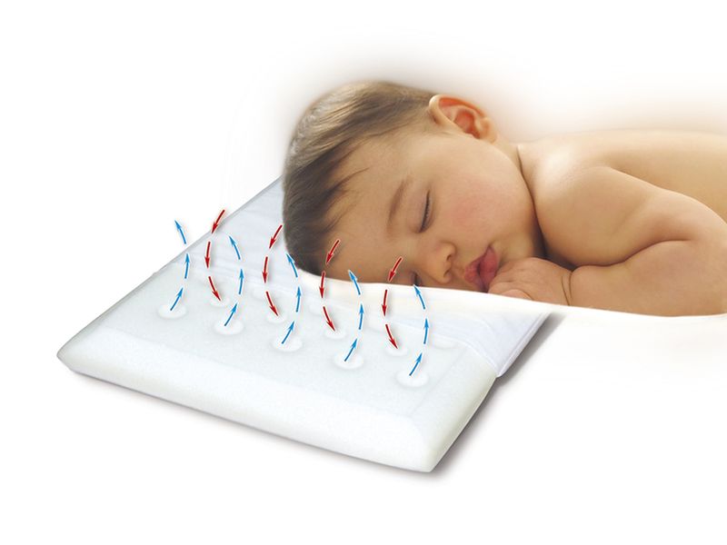 image Just Baby Μαξιλάρι Ειδικό Αντιπνικτικό Ύπνου Λευκό 12+Μ  JB.1008.V3