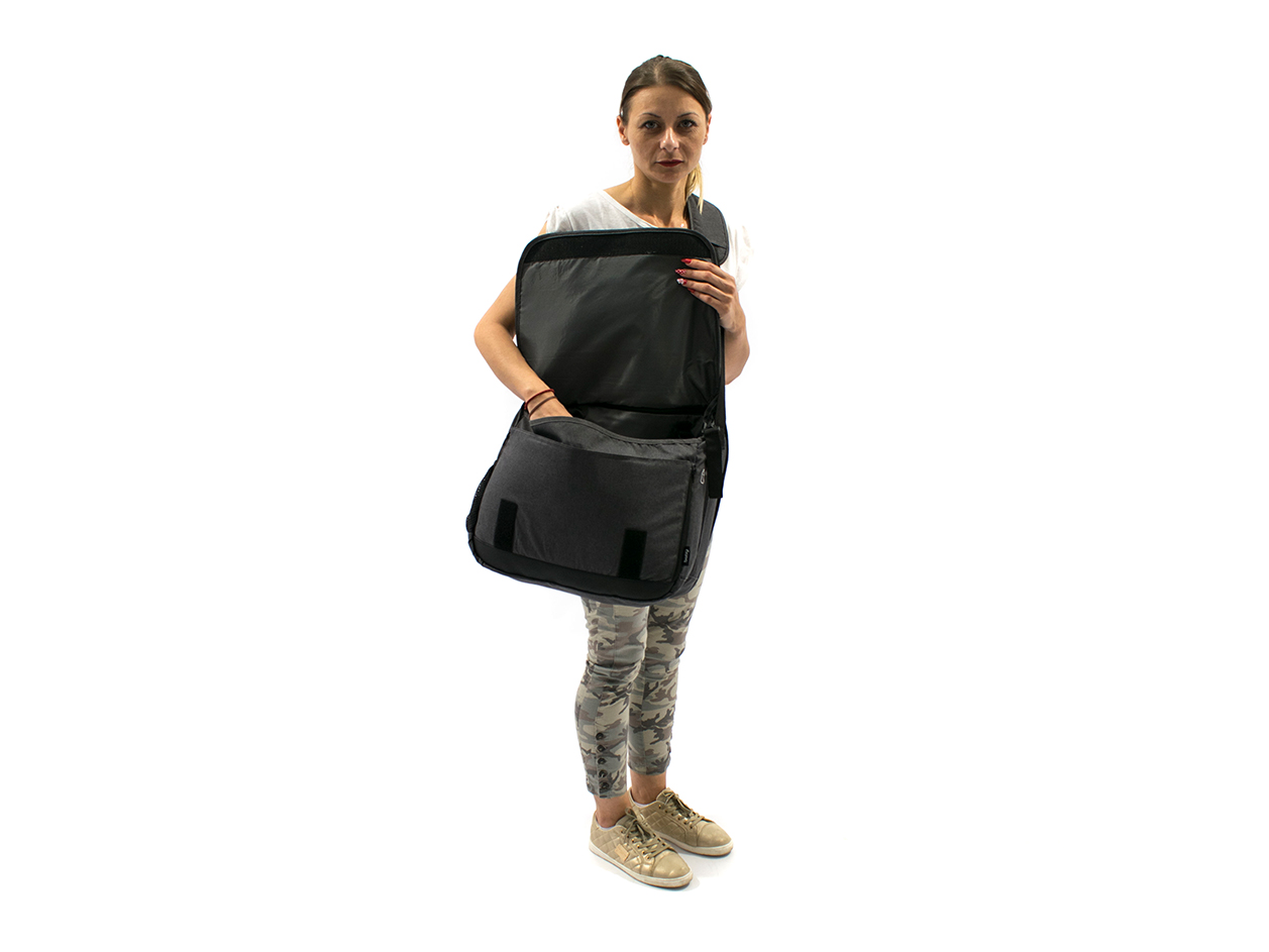image - Just Baby Multi Bag Τσάντα-Αλλαξιέρα Χιαστί Μαύρο 0+Μ JB.9020.BLACK 