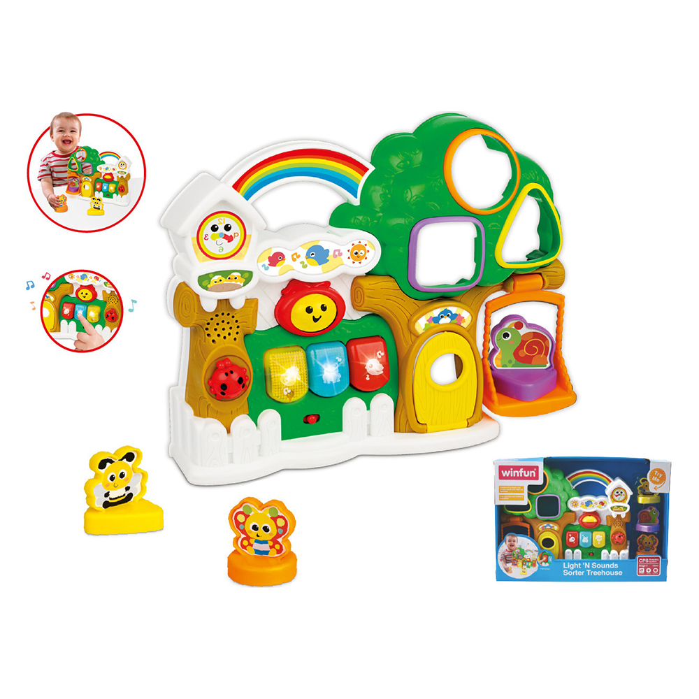 image ΔΕΝΤΡΟΣΠΙΤΟ ΜΕ ΦΩΤΑ ΚΑΙ ΗΧΟΥΣ LIGHTS 'N SOUNDS SORTER TREEHOUSE