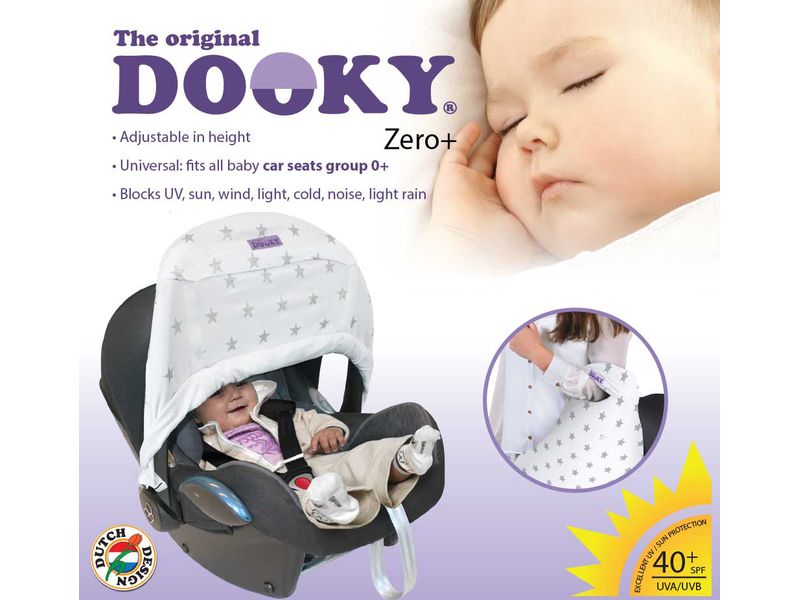 Dooky Ύφασμα Σκίαστρο Zero+ Silver Stars 126317 image - Dooky Ύφασμα Σκίαστρο Zero+ Silver Stars 126317