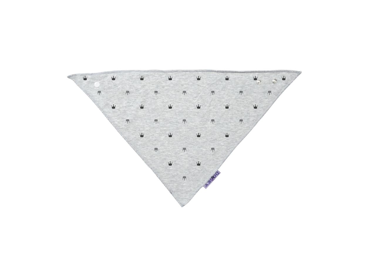 Dooky Σαλιάρα Μπαντάνα Grey Crown 126910 image - Dooky Σαλιάρα Μπαντάνα Grey Crown 126910