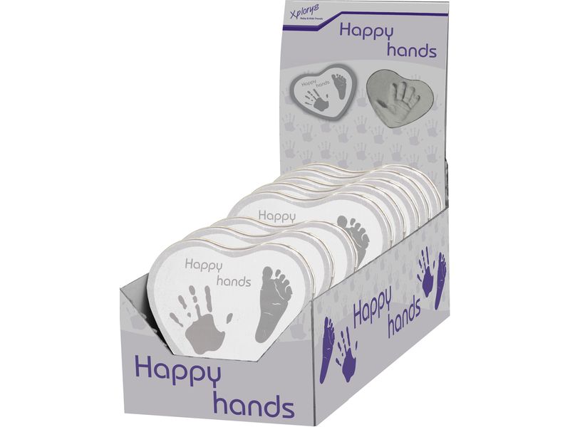 image - Dooky Happy Hands Αναμνηστικό Αποτύπωμα Με Πηλό Γκρι 0+Μ XP.130001.SILVER 
